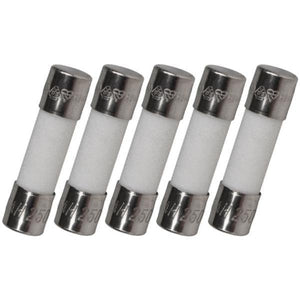 Ceramic Fuses | 5x20mm | Slow Blow | Pack of 5 | 5A - TheFuseShop