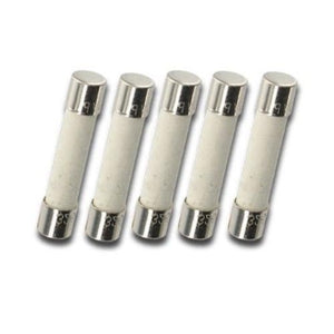 Ceramic Fuses | 6x30mm | Slow Blow | Pack of 5 | 1A