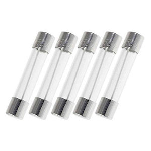 Glass Fuses | 6x30mm | Slow Blow | Pack of 5 | 500mA